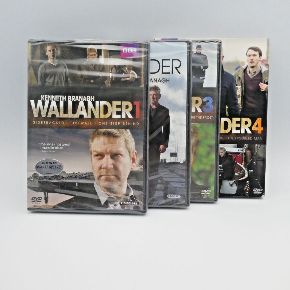 Wallander BBC Complete Series 1-4 DVD Set Kenneth Branagh Sealed Masterpiece